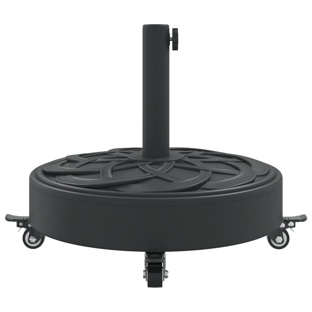 Parasol Base with Wheels for ??1.5/1.9 Poles 59.5 lb Round