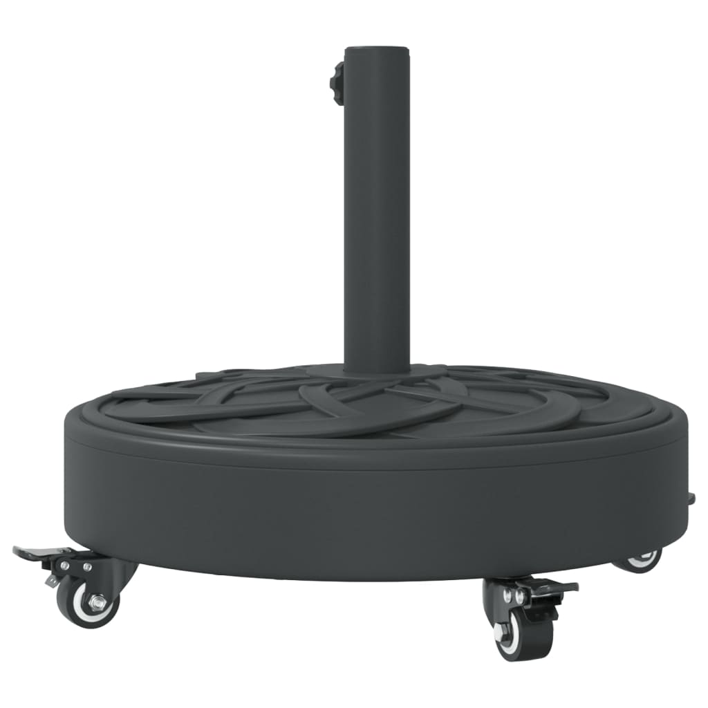 Parasol Base with Wheels for ??1.5/1.9 Poles 59.5 lb Round