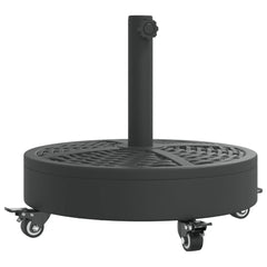 Parasol Base with Wheels for ??1.5/1.9 Poles 59.5 lb Round