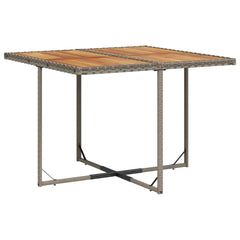 Patio Dining Set Set of 4 Gray and brown