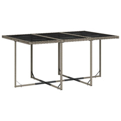 Patio Dining Set Set of 6 Grey