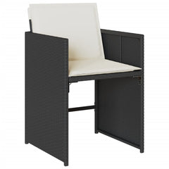 Patio Dining Set Set of 8 Black and brown
