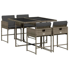 Garden Dining Set Grey, Black, Dark Grey