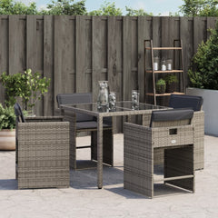 Patio Chair Gray PE rattan Standard Foldable Patio Chair