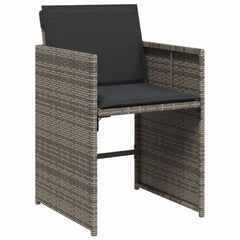 Patio Chair Gray PE rattan Standard Foldable Patio Chair