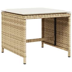 Patio Stool Beige, Cream White