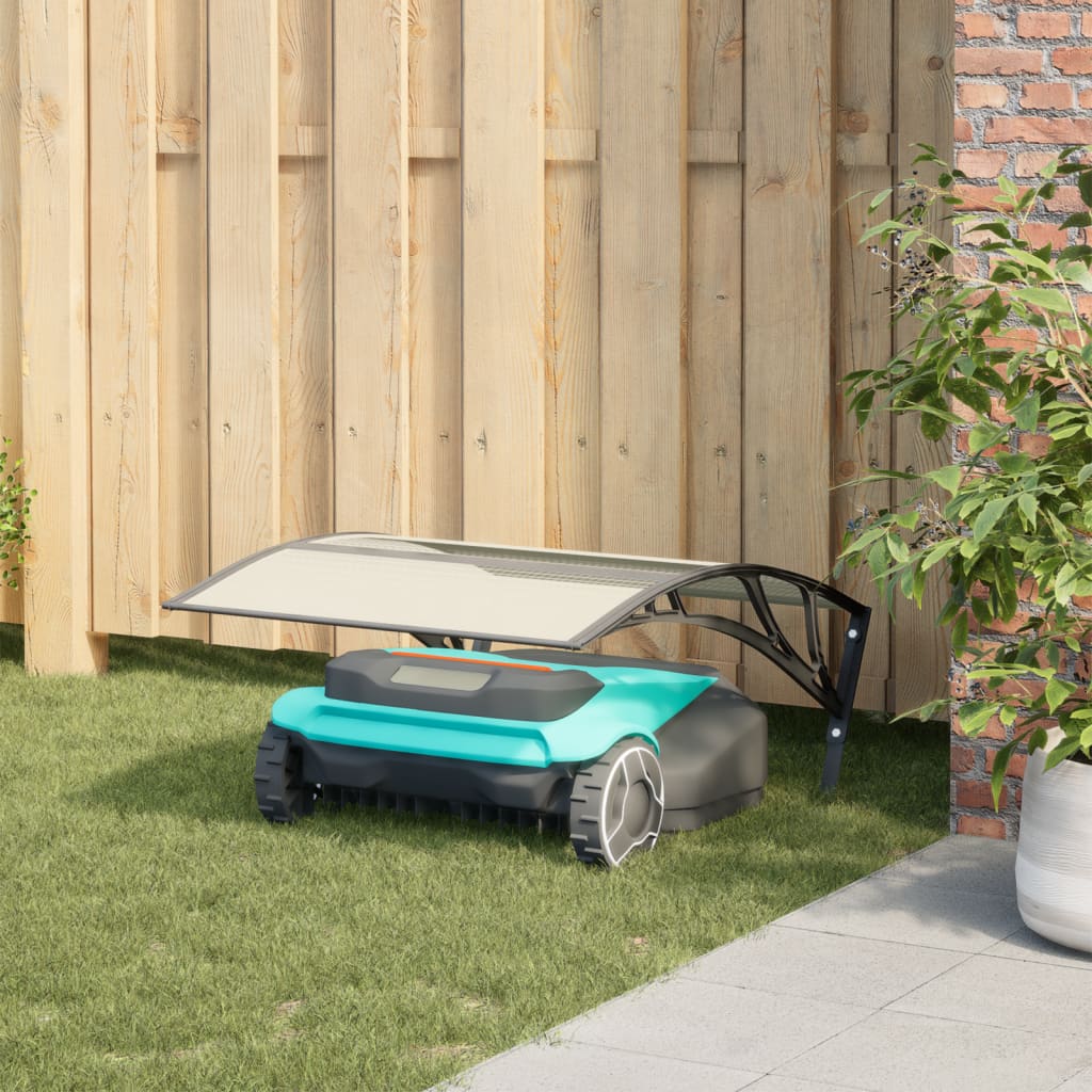 Robot Mower Garage Black 31.5x39.8x18.1