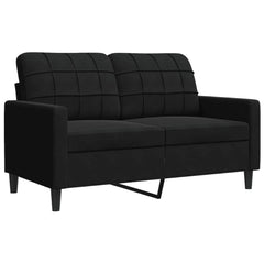 2-Seater Sofa Black 47.2  Velvet