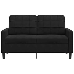 2-Seater Sofa Black 47.2  Velvet