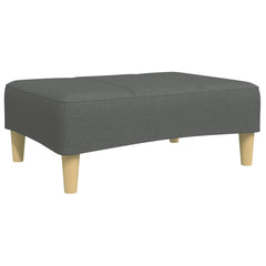 Footstool Dark gray Polyester, plywood, plastic, foam