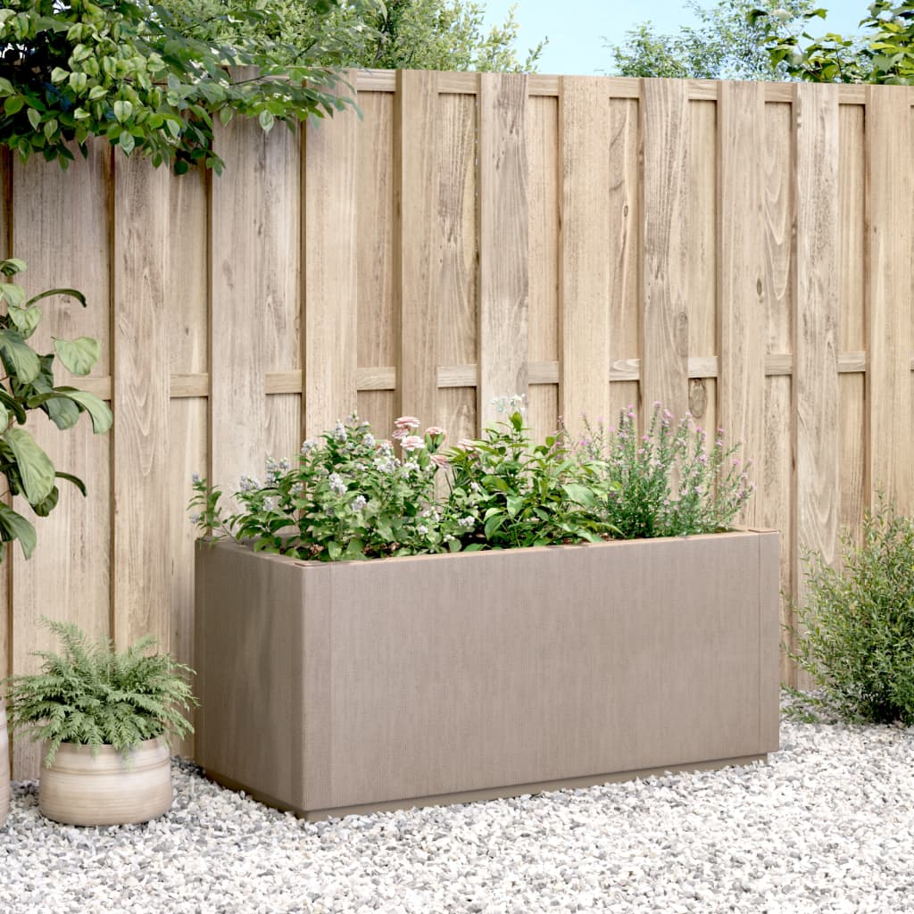Garden Planter Light Brown 31.5x14.2x13.8 PP