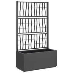 Garden Planter Dark Grey Polypropylene Medium Decorative Inlays