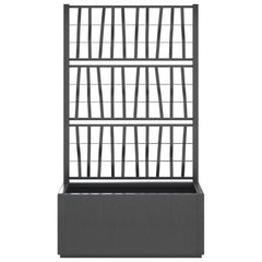 Garden Planter Dark Grey Polypropylene Medium Decorative Inlays