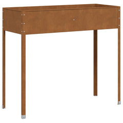 Garden Planter Weathering steel brown Large Decorative Inlays