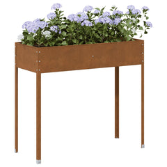 Garden Planter Weathering steel brown Large Decorative Inlays