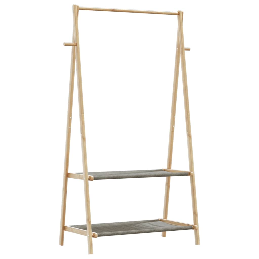 Clothes Rack Natural bamboo Bamboo Medium Foldable Clothes Rack