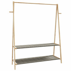 Clothes Rack with Shelves 52x17.9x59.3 Bamboo