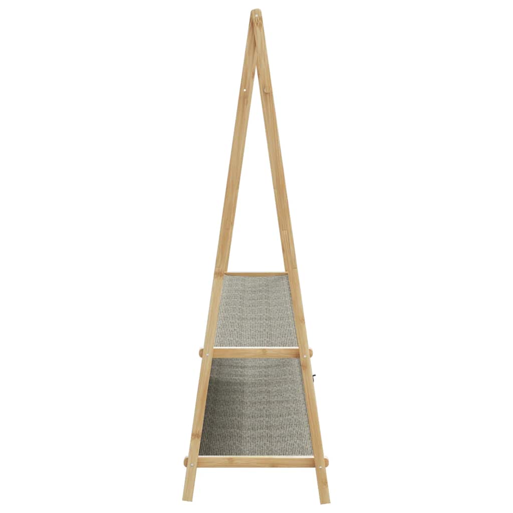 Clothes Rack with Shelves 52x17.9x59.3 Bamboo