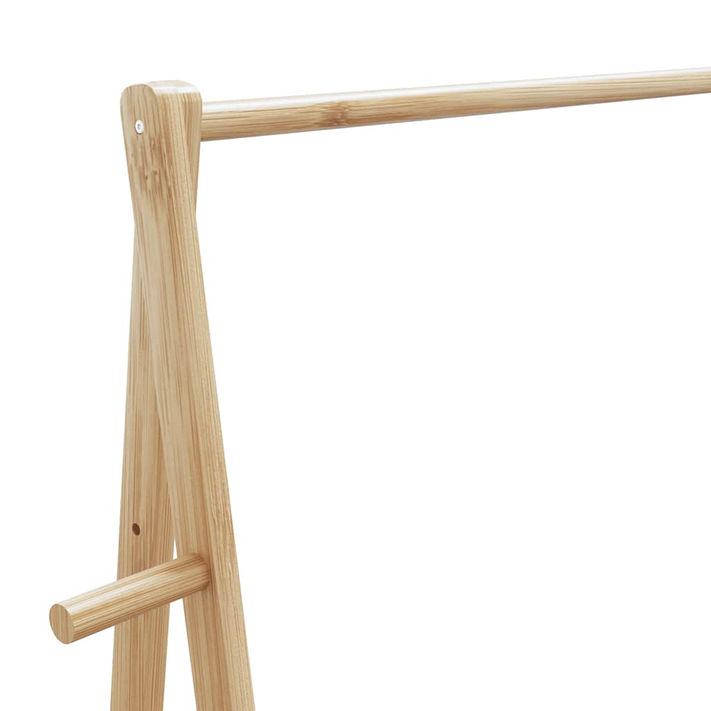 Clothes Rack with Shelves 52x17.9x59.3 Bamboo