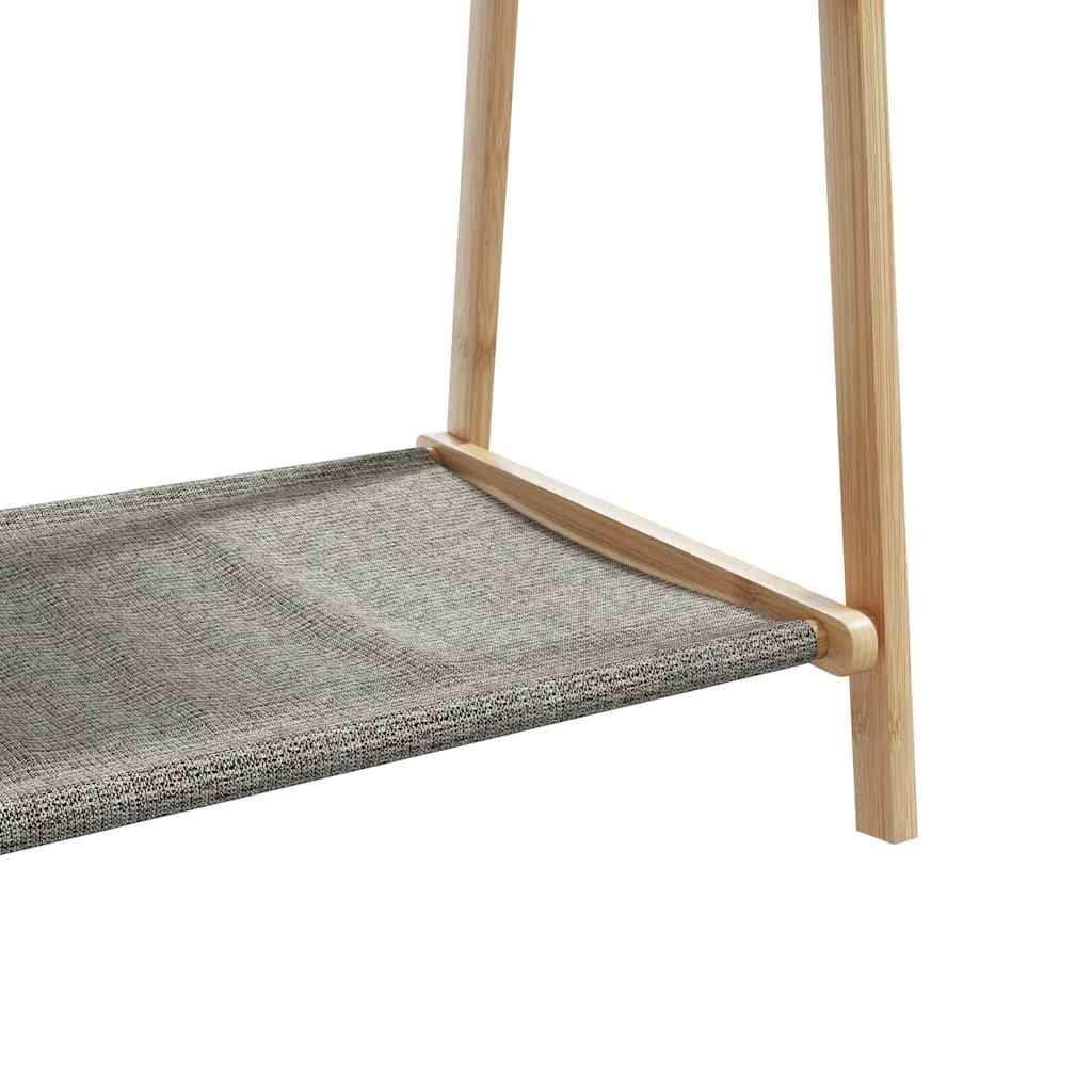 Clothes Rack with Shelves 52x17.9x59.3 Bamboo