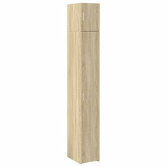 Slim Storage Cabinet Sonoma Oak 11.8x16.7x88.6 Engineered Wood