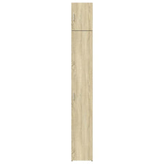 Slim Storage Cabinet Sonoma Oak 11.8x16.7x88.6 Engineered Wood
