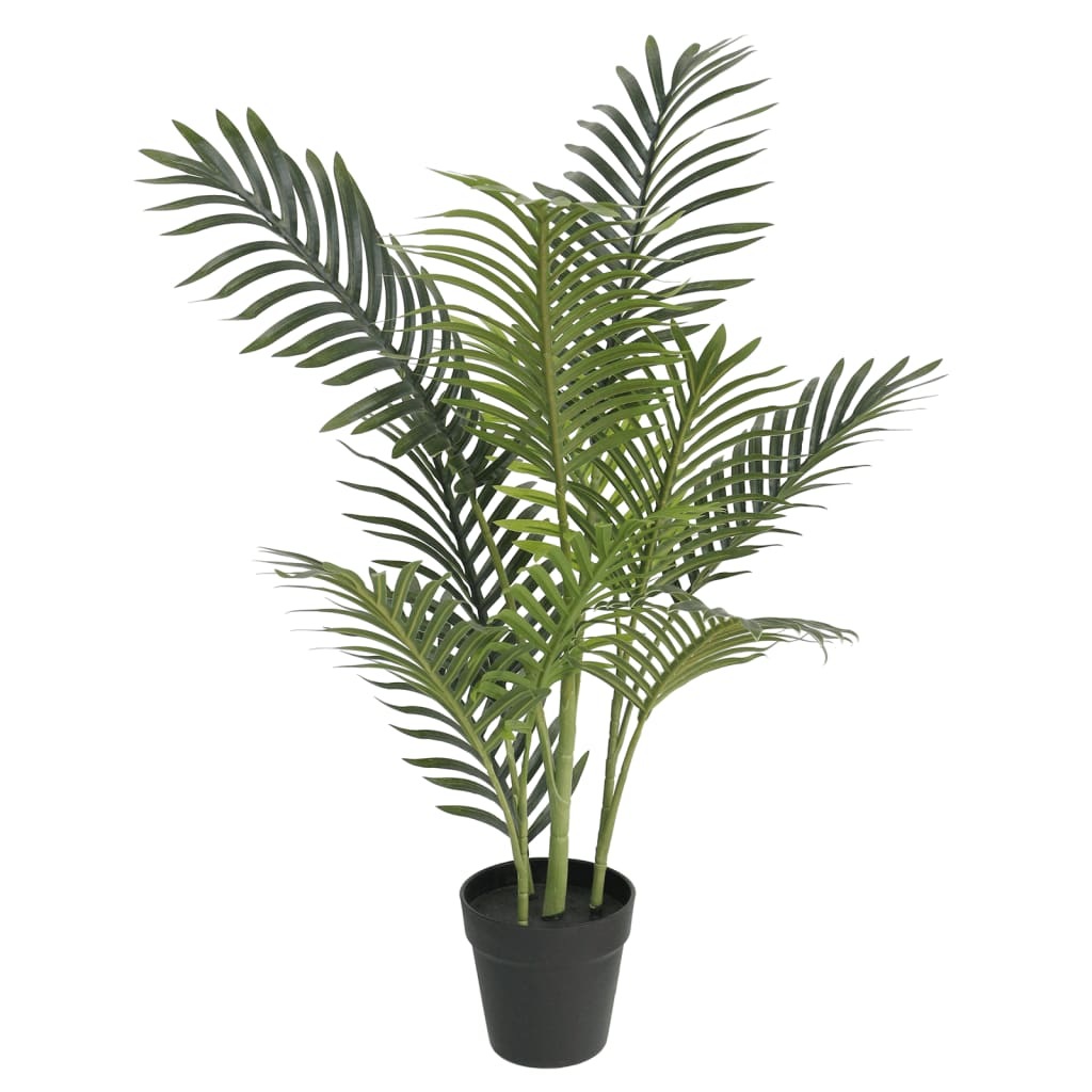 Fake Palm Tree Green Polypropylene, Iron Wire, Cement Medium