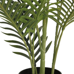 Fake Palm Tree Green Polypropylene, Iron Wire, Cement Medium