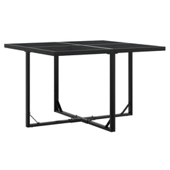 Garden Dining Set Black