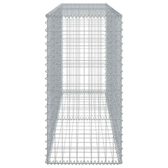 Gabion Basket Silver Galvanized Iron 78.7x19.7x39.4 in