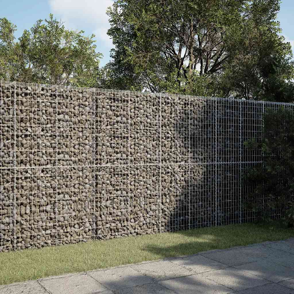 Gabion Basket Silver Galvanized iron Large Heavy Weight Endurance