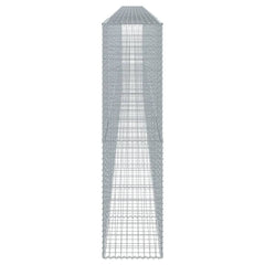 Gabion Basket Silver Galvanized Iron 39.4 x 19.7 x 7.9 in