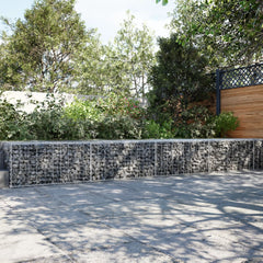 Gabion Basket Silver Galvanized iron wire Large Durable