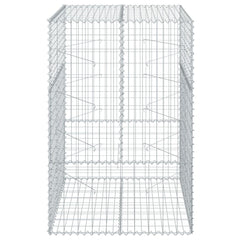 Gabion Basket Silver Galvanized iron wire 39.4x39.4x59.1 in