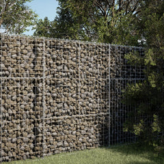 Gabion Basket Silver Galvanized iron wire 39.4x39.4x59.1 in