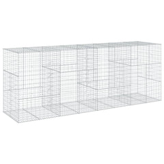 Gabion Basket Silver Galvanized Iron Extra Large Heavy Duty