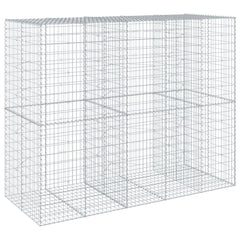 Gabion Basket Silver Galvanized Iron 98.4 x 39.4 x 78.7 in