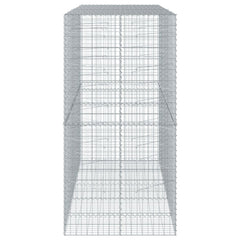 Gabion Basket Silver Galvanized Iron 98.4 x 39.4 x 78.7 in