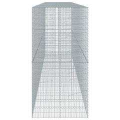 Gabion Basket Silver Galvanized Iron Extra Large Heavy Duty