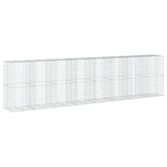Gabion Basket Silver Galvanized Iron Extra Large Durable