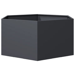 Garden Planter Anthracite Steel Large Decorative Inlays