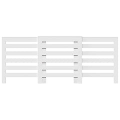 Radiator Cover White 80.7x8.5x32.9 Engineered Wood