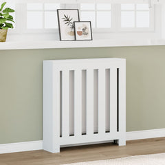 Radiator Cover White 30.7x7.9x32.3 Engineered Wood