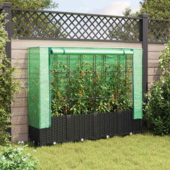 Raised Bed Black, Green Polypropylene (PP), Polyethylene (PE), Iron