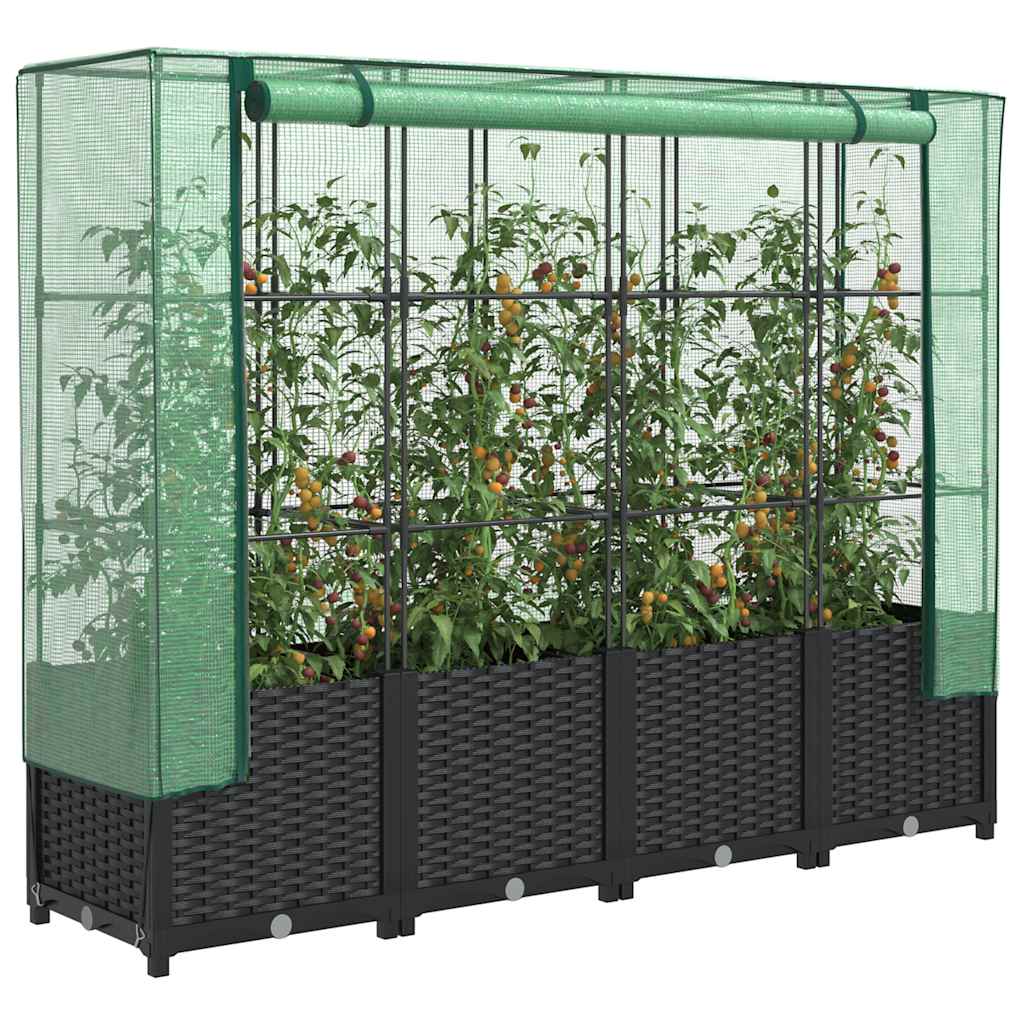 Raised Bed Black, Green Polypropylene (PP), Polyethylene (PE), Iron