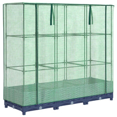 Raised Bed Blue Grey Polypropylene, Polyethylene, Iron Medium