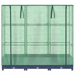 Raised Bed Blue Grey Polypropylene, Polyethylene, Iron Medium