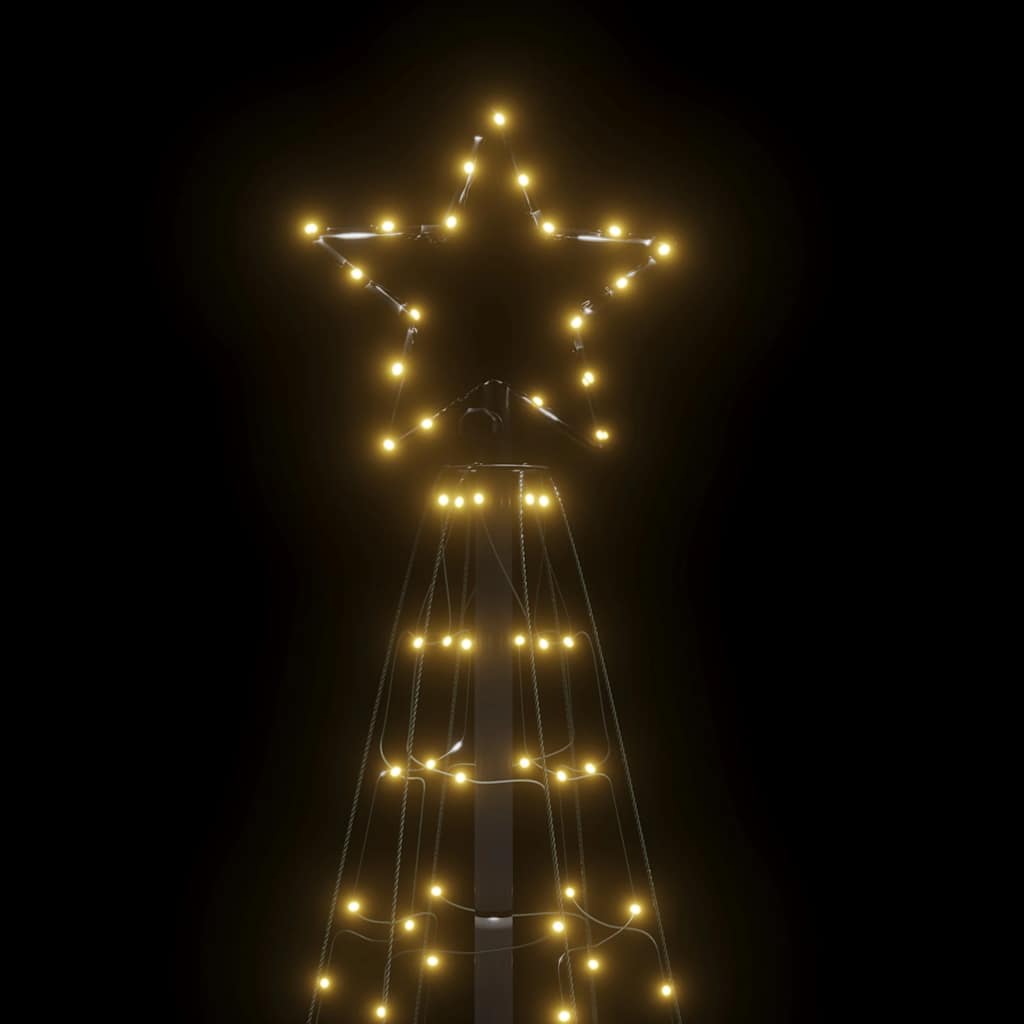 70.9-inch LED Christmas tree with 220 warm white lights for outdoor decor.