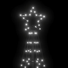 70.9-inch outdoor LED Christmas tree with 220 cold white LEDs and USB control