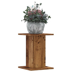 Plant Stands 2 pcs Old Wood 11.8x11.8x15.7 Engineered Wood